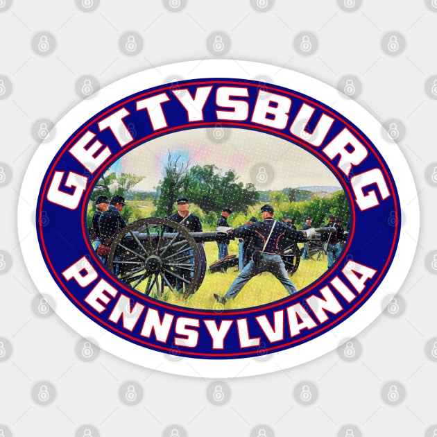 Gettysburg Pennsylvania National Military Park Union Sticker by TravelTime